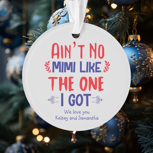 おばあちゃんみたいにミミはいな得い オーナメント