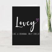 おばあちゃんみたいに愛情たっぷりだけど、もっとクールな母の日のプレゼント カード (正面)