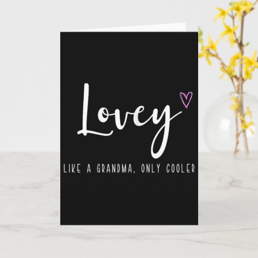 おばあちゃんみたいに愛情たっぷりだけど、もっとクールな母の日のプレゼント カード (黄色い花)