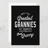 おばあちゃんもっとも偉大がおばあちゃんに昇進 招待状 (正面/裏面)