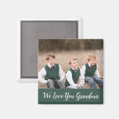 おばあちゃんを愛してる フォト マグネット (正面/裏面)