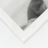 おばあちゃんを愛して|ピンク色のブロックフォトグリッド フリースブランケット (角)