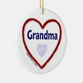 おばあちゃんを愛する セラミックオーナメント (右)