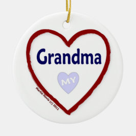 おばあちゃんを愛する セラミックオーナメント