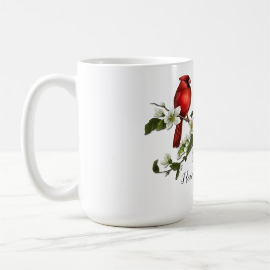 おばあちゃんを愛する（鳥）ショウジョウコウカンチョウの男女 コーヒーマグカップ (左)