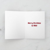 おばあちゃんを見て「メリークリスマス」と言う シーズンカード (内部)