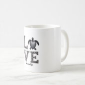 おばあちゃんウミガメ – ラブミミイライフ海ウミガメ, Mimi T コーヒーマグカップ (正面右)