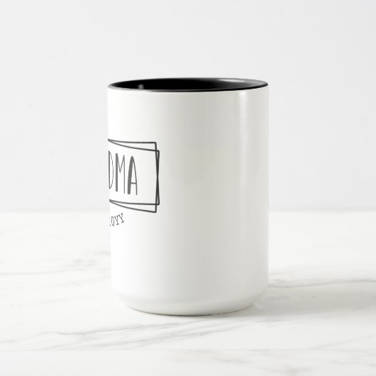 おばあちゃんエストおばあちゃん新しいおばあちゃんギギギグ マグカップ (中央)