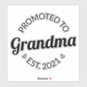 おばあちゃんエストに昇格。2021I シール (シート)