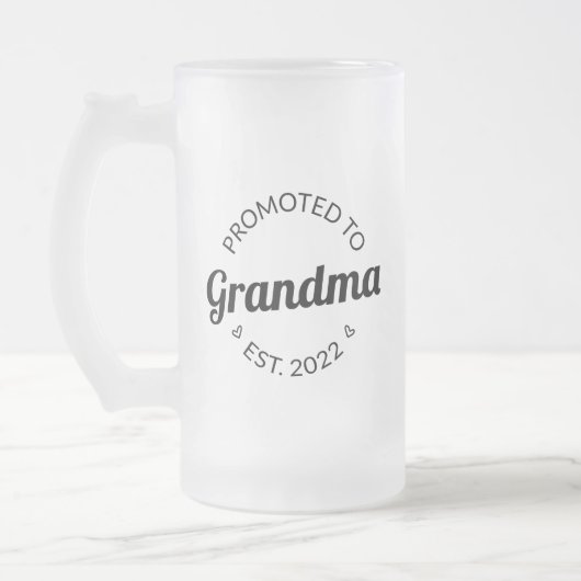 おばあちゃんエストに昇格。2022 I フロストグラスビールジョッキ (左)