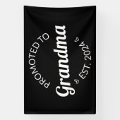 おばあちゃんエストに昇格。2024 I 横断幕 (縦)