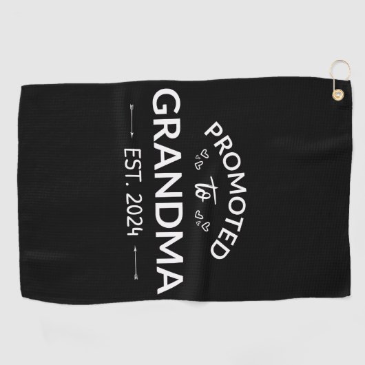 おばあちゃんエストに昇格。2024 II ゴルフタオル (横)