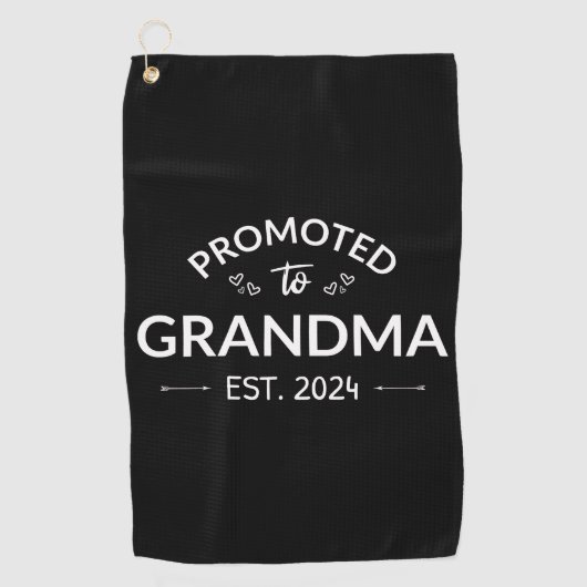 おばあちゃんエストに昇格。2024 II ゴルフタオル (正面)