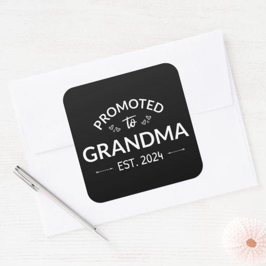 おばあちゃんエストに昇格。2024 II スクエアシール (封筒)