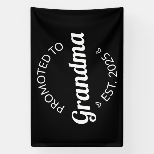 おばあちゃんエストに昇格。2025 I 横断幕 (縦)