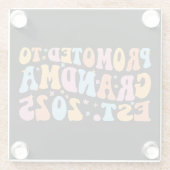 おばあちゃんエストに昇格。2025 III ガラスコースター (裏面)