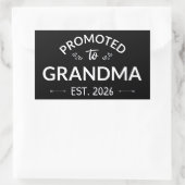 おばあちゃんエストに昇格。2026 II 長方形シール (バッグ)