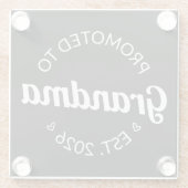 おばあちゃんエストに昇格。2026I ガラスコースター (裏面)