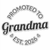 おばあちゃんエストに昇格。2026I シール (正面)