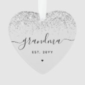 おばあちゃんエストグリッター紙吹雪カスタムおばあちゃんギフト オーナメント (正面)
