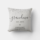 おばあちゃんエストグリッター紙吹雪カスタムおばあちゃんギフト クッション (正面)