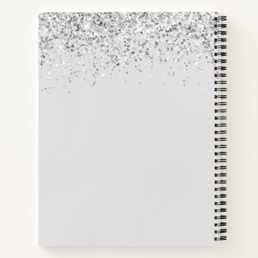 おばあちゃんエストグリッター紙吹雪カスタムおばあちゃんギフト ノートブック (裏面)