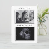 おばあちゃんエスト妊娠告知ソノグラム 招待状 (スタンド正面)