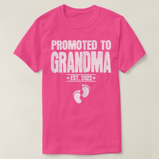 おばあちゃんエスト2022妊娠Annoに昇進した女性 Tシャツ (デザイン正面)