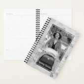 おばあちゃんエレガントの白黒写真の整理 プランナー手帳 (ディスプレー)