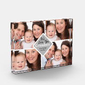 おばあちゃんエレガント家族4枚の写真名スクリプト フォトブロック (左)