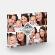 おばあちゃんエレガント家族4枚の写真名スクリプト