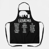 おばあちゃんカスタマイズの名前で贈るギフト エプロン (正面)