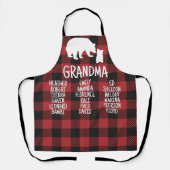 おばあちゃんカスタマイズの名前で贈るギフト エプロン (正面)