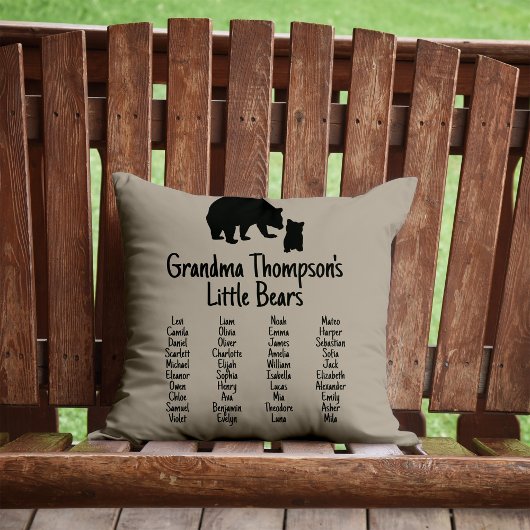 おばあちゃんカスタマイズの名前で贈るギフト クッション