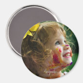 おばあちゃんカスタムの名前のための孫フォトギフト マグネット (正面/裏面)