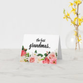 おばあちゃんカスタムの妊娠告知カード カード (黄色い花)