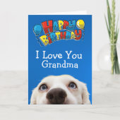 おばあちゃんカスタムの誕生日カード カード (正面)
