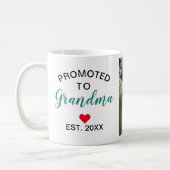 おばあちゃんカスタムフォトコーヒーマグに昇格 コーヒーマグカップ (左)