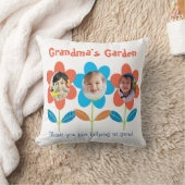 おばあちゃんカスタムフォトフラワー クッション (ブランケット)