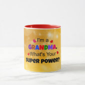 おばあちゃんカラフルとかわいいデザイン マグカップ (中央)