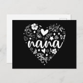 おばあちゃんカード、かわいいナナカード、母の日 ポストカード (正面/裏面)