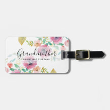 おばあちゃんギフトかわいらし – プラムピンク花ペルソナル