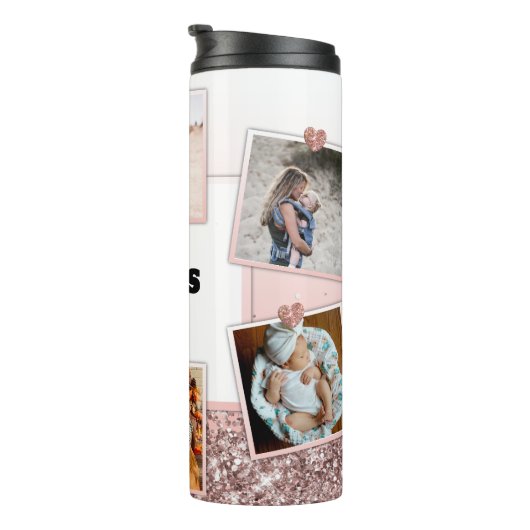 おばあちゃんギフトギギ写真バラ金ゴールド パーソナライズされた タンブラー (回転右)