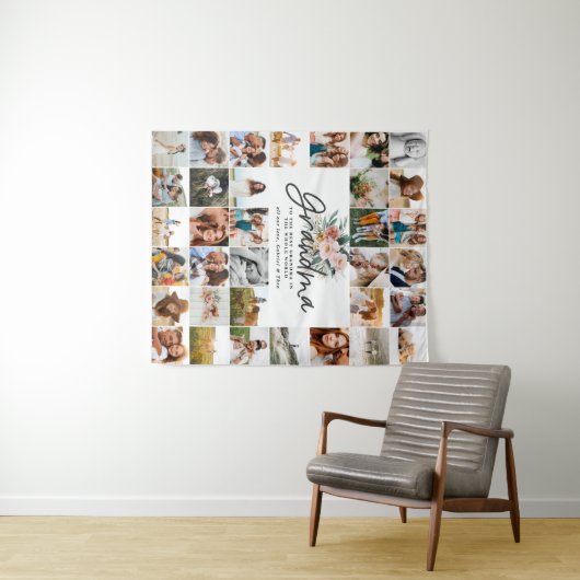 おばあちゃんギフト数々の写真の美しいフローラ タペストリー (インサイチュ(横))