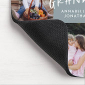 おばあちゃんギフト8写真孫シンプルタイポグラフィ マウスパッド (コーナー)