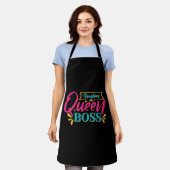 おばあちゃんクイーンすごいボスおばあちゃん エプロン (着用した状態)