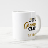 おばあちゃんクラブベビーリビールパーソナライズされた ジャンボコーヒーマグカップ (正面右)