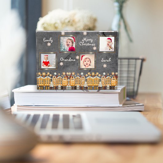 おばあちゃんクリスマスジンジャークッキー写真グリッドコラージュ フォトブロック