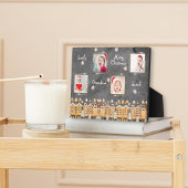 おばあちゃんクリスマスジンジャークッキー写真グリッドコラージュ フォトプラーク