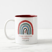 おばあちゃんクリスマスツートーンコーヒーマグ ツートーンマグカップ (左)